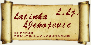 Latinka LJepojević vizit kartica